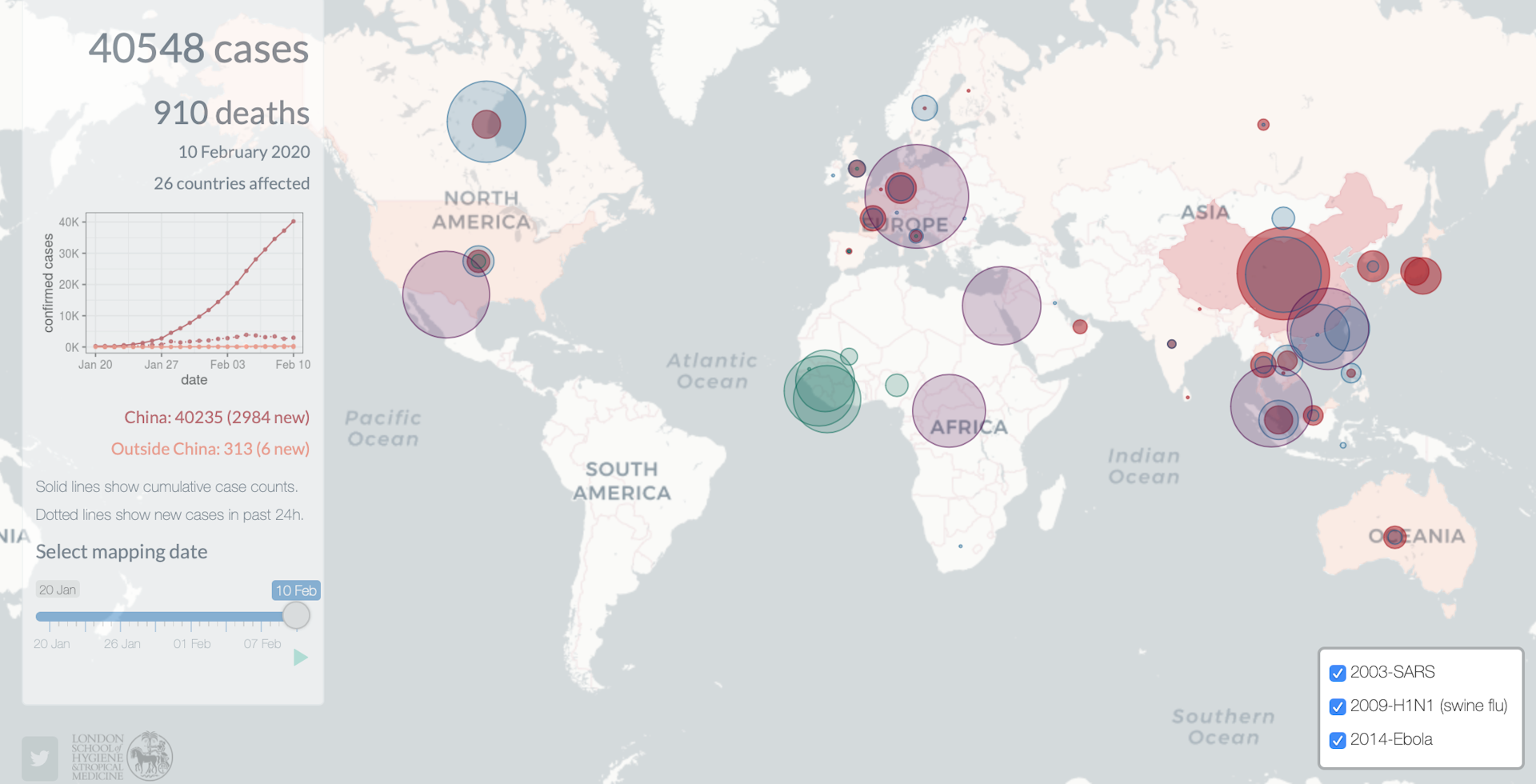 Online Map Spread Of Coronavirus